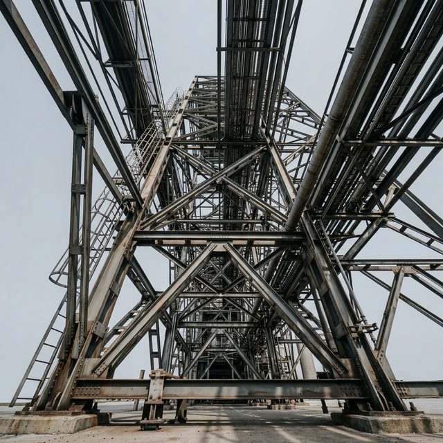 Estrutura metálica industrial